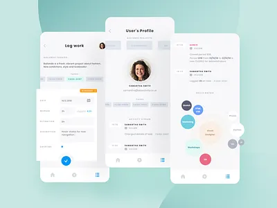 Work Log App 2nd app application dashboard design flat ios log minimal second sketch time timetracker tracker ui ux uxui vector work worklog