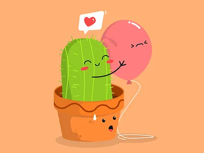 Happy valentine flat illustration valentine vector