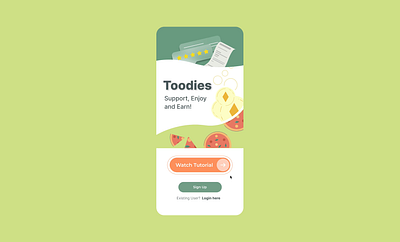 DAILY UI #005 | Story Board animation app blockchain design ecosystem food illustration interaction local business nft pastel receipt restaurant reward story storyboard token ui ux yelp