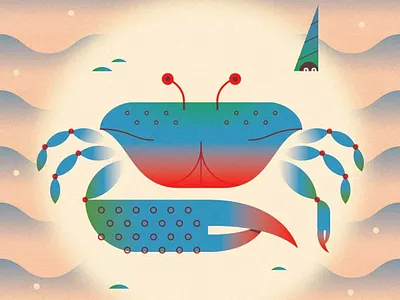 I drew a crab once crab
