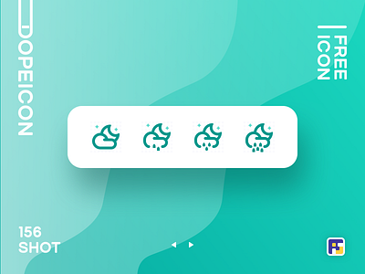 Dopeicon - Icon Showcase 156 animation app branding design dope dopeicon flat freebies icon illustration logo rain type typography ui ux vector weather web website