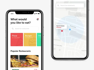 🍔 Food Order App app clean concept concept design creative design food food app ios photoshop sketch ui uidesign ux uxdesign web design