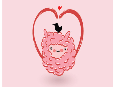 Love you to the moon and back colours illustration valentine valentine card valentine day vector