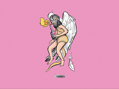 Happy Valentine's day character design cupid funny photoshop terrorist valentines