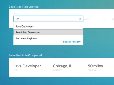 Dynamic Search Pattern search search box