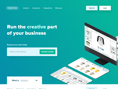Software Landing Page clean iconography isometric landing page landing page design modern software landing page ui ui design ux web design website