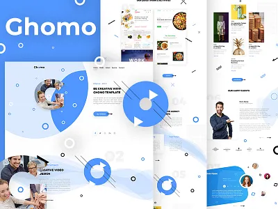 Ghomo - Agency HomePage Concept agency agency website clean corporate corporate website design dribbble homepage homepage design landing landing design landing page landing page concept modern website specscale ui ux web website website concept