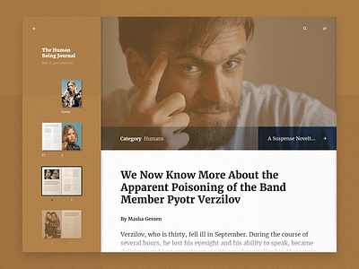 Sagui Magazine branding design layout magazine tablet ui