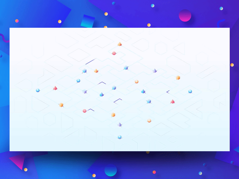 An abstract cube animation animation animation design illustration motion web