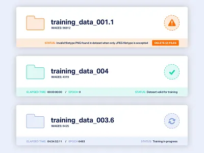 Batch progress / data science file management app big data bot dashboard dashboard ui data data science file file management image upload machine learning save system ui uidesign upload uploading userinterface ux website