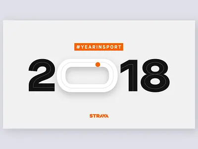 Strava Year In Sport 2018 app design infographics