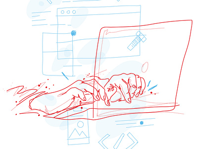 Service Illustrations (part 2) branding hand drawn illustration sketch sketch illustration vector