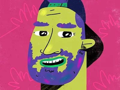 Yurii - Portrait art bold cartoon cg design doodle dope face friends hand drawn head illustration photoshop portrait wacom