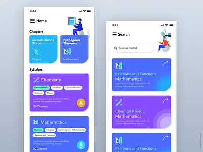 Education App Iteration design dribbble education app educational ios iphonex ui ux