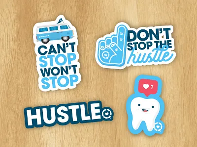 First RevenueWell Sticker Pack bus culture dental hustle likes revenuewell simple sticker sticker mule sticker set swag tooth