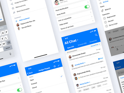 [WIP] ios app design app application screen page chat message conversation interaction modern minimal clean interface experience login log in signup mobile iphone ios material register registration splash welcome intro typography logo flat ui ux user web website webdesign wip work in process