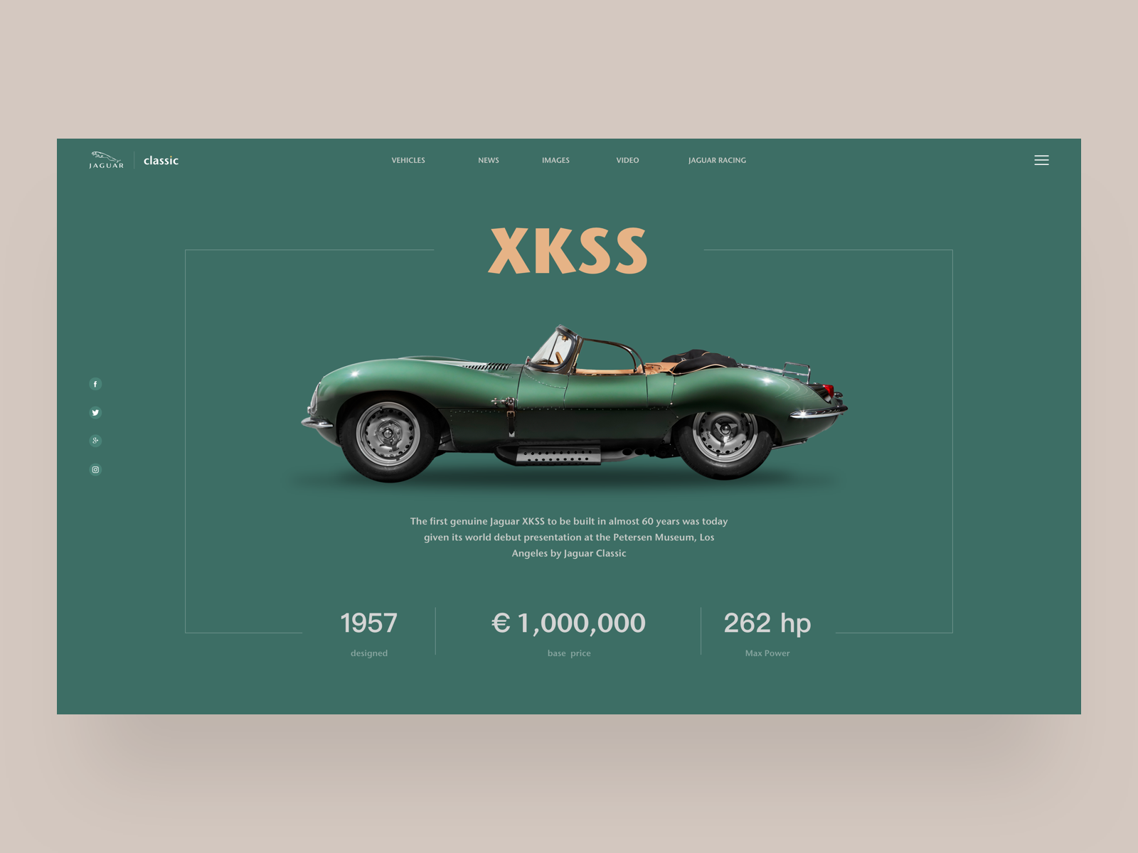 Example of Juguar Classic Xkss