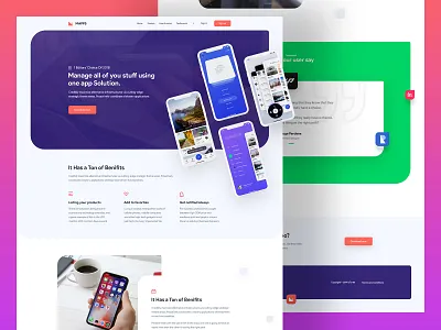 Mapps - App Landing Concept 2019 app landing app landing page apps apps design design maaps popular trendy ui ux