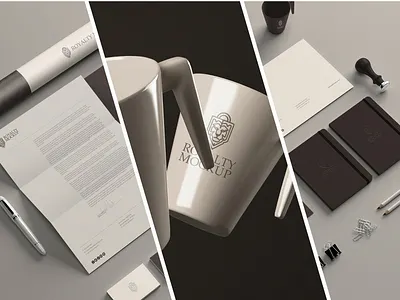 Royalty Mockup branding design illustration logo mockup typography