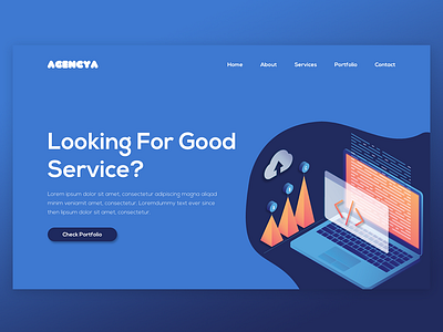 Landing #05 branding colors design flat illustration landing landing page modern typography ui ux web