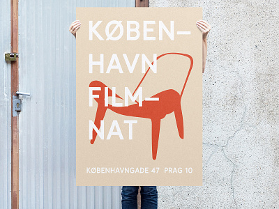 København filmnat2 chair poster typography