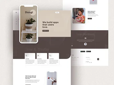 App Landing Page agency app app screen apphomepage bestdesign bestshot e commerce freelancer landing page minimal product remote shape shape design travel typography ui visualdesigner web web design