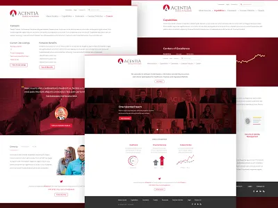 Acentia design desktop responsive ui ui design web design