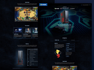One Nation Of Gamers campaign computer contest design desktop gaming rig mobile responsive sick ass prizes ui design video games web design