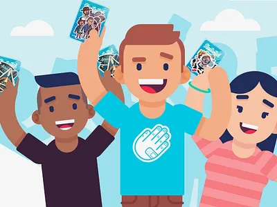 Slaptastick Header Subscription artwork blue character colorful design drawing exploration fun illustration slaptastick stickers subscription