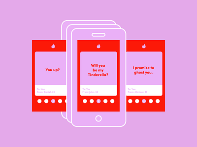 Valentines Day design illustration online dating tinder valentine valentine day valentines valentines day