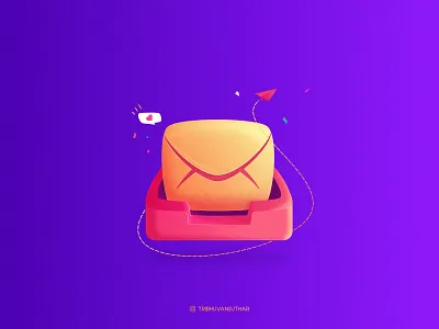 Message affinitydesigner art brush dribbble gradient grainy icon illustration message vector