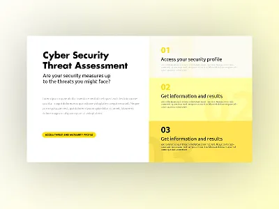 Cyber Security Survey animation app concept design flat gradient illustration mobile typography ux web yellow