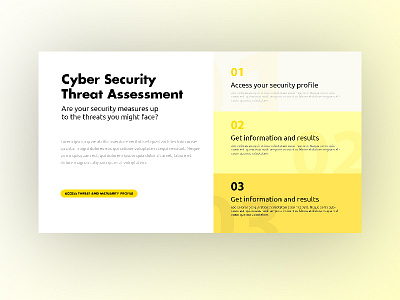 Cyber Security Survey animation app concept design flat gradient illustration mobile typography ux web yellow