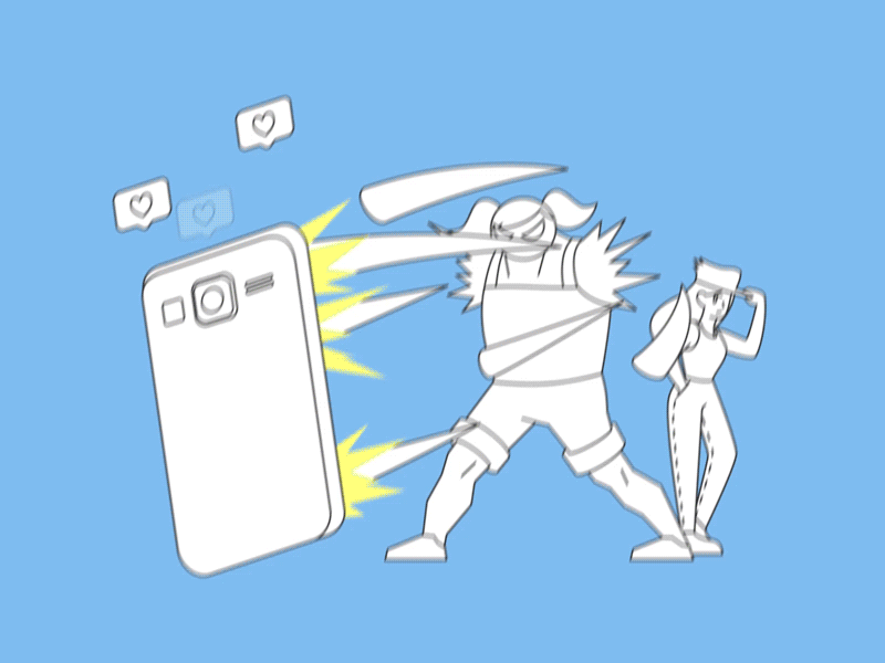 Smash love button 2d ae after effects animation animation smashdown animationsmashdown flat gif jojo