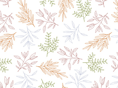Mixed Greens Studio Botanical Illustration botanical botanical art branding design illustration illustrator cc licorice pastel rosemary sage surface design surface pattern vector