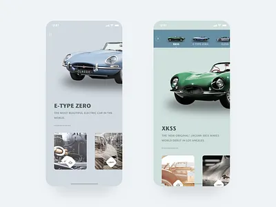 Juguar Classic APP app car classic concept juguar ui