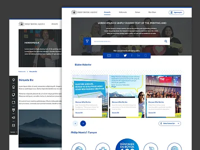 Philip Morris / Sabancı art career careers concepts design home page home page design interaction layout layout design layoutdesign ui ui ux user interface design ux ux ui design web design webdesign website
