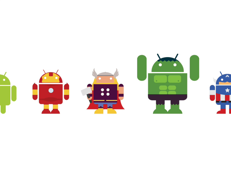 Android Superheroes Free download android charachter comic dc design download free free ai freebbble freebee freebie google hero illustation marvel minimal superheros vector