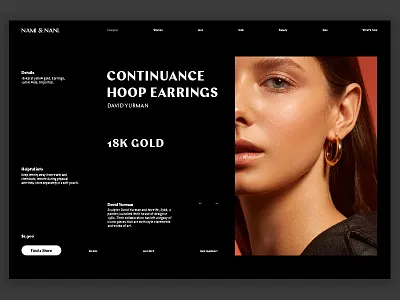 Type Exploration 010 clean dark design ecommerce grid interface landing layout minimal product store type typography ui uiux ux web webdesign website