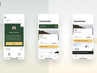 TM App V2 app clean design insurance ios minimal minimalistic mobile product ui