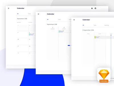 Calendar UI app calendar dashboard download free freebie help organize resource sketch sketch 2 sketch 3 sketchapp symbols template ui ux web