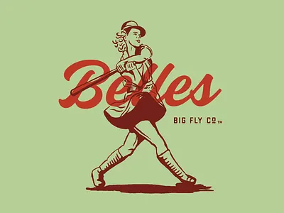 BF Belles a leauge of their own all american baseball belles ladies lipstick leauge no crying in baseball retro vintage