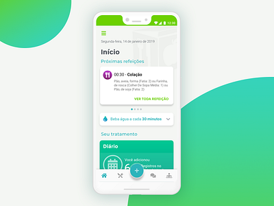 2019 New Dietbox Patient App app dashboard ui design ui ux visual