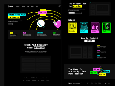 Obka UI/UX branding brands cmf coding design framework open source orbits space ui uiuxdesign ux web web page webdesign