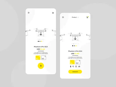 Phantom Drone app dji drone drones fly minimal app minimalist mininalistic phantom ui ux