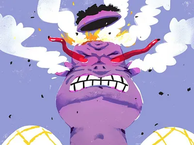 Anger anger art challenge character daily illustration design doodle editorial illustration emotion everyday art fury hand drawn illustration mental poster illustration procreate rage sketch