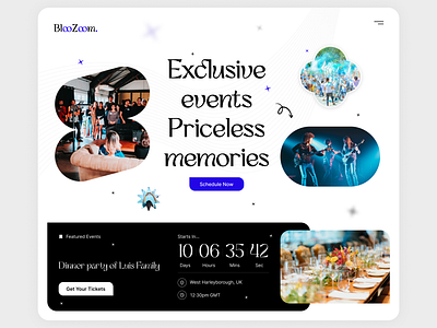 Event Planner Web Concept: BlooZoom by Codzgarage Infotech Pvt Ltd on ...