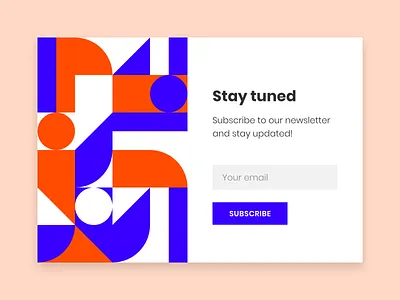 Daily UI #026 / Subscribe adobe xd app blue branding challenge colors daily daily 100 challenge daily ui design illustration illustrator orange subscribe typography ui uidesign ux vector web