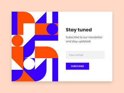 Daily UI #026 / Subscribe adobe xd app blue branding challenge colors daily daily 100 challenge daily ui design illustration illustrator orange subscribe typography ui uidesign ux vector web