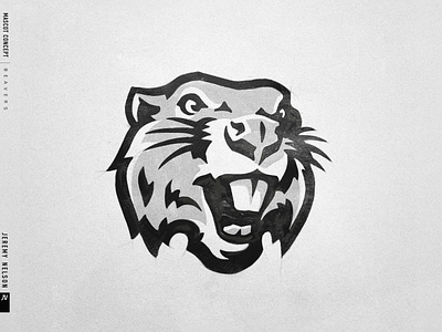 Beavers | Mascot Logo animal animal icon athletics baseball beaver branding football hockey identity lacrosse logo mascot mascot logo pro sports soccer sports branding sports design sports identity sports logo